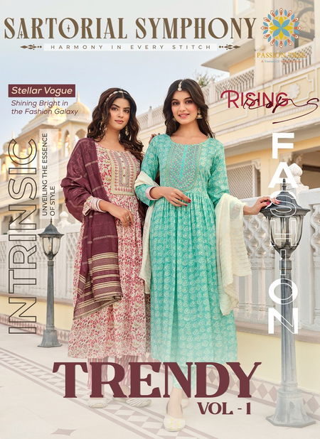 Trendy Vol 1 Passion Tree Naira Cut Kurti With Bottom Catalog Catalog